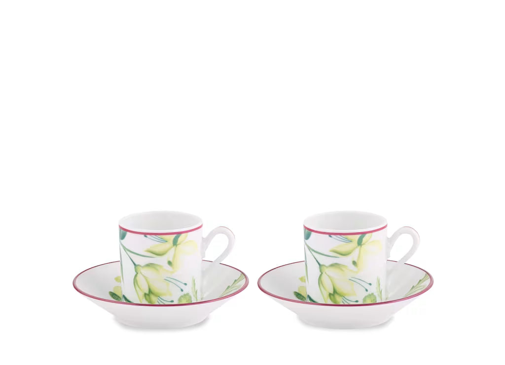 Florenza Acanto Green Espresso Set/2 - Bianco