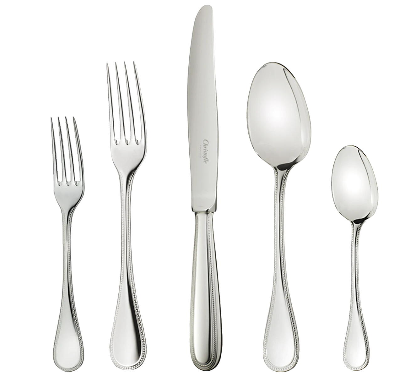 Christofle - Perles Stainless Steel 5-Piece Place Setting