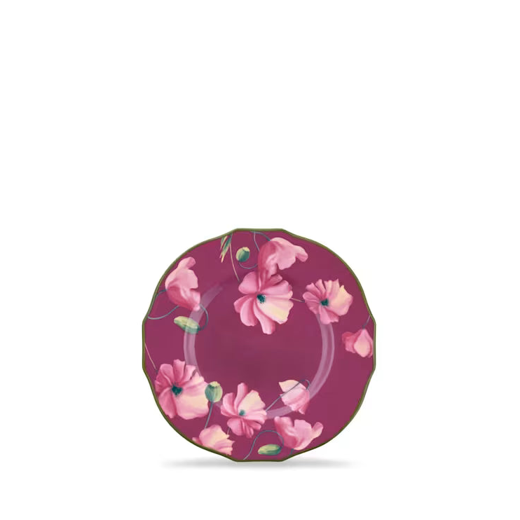 Florenza Malva Pink Bread Plate - Scuro