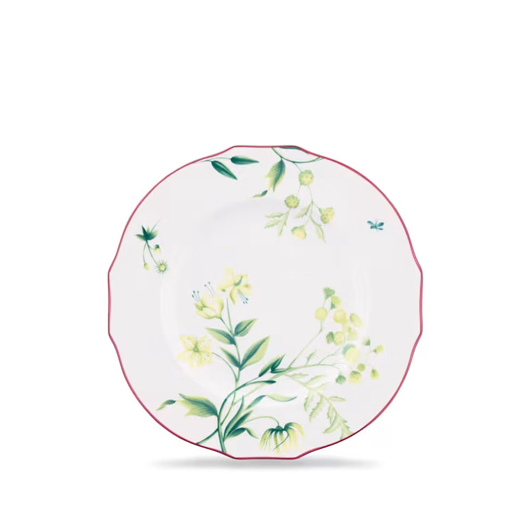 Florenza Acanto Green Dinner Plate - Bianco