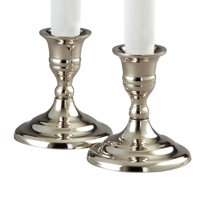 Elegance - Hampton Silverplated Candleholder - Pair