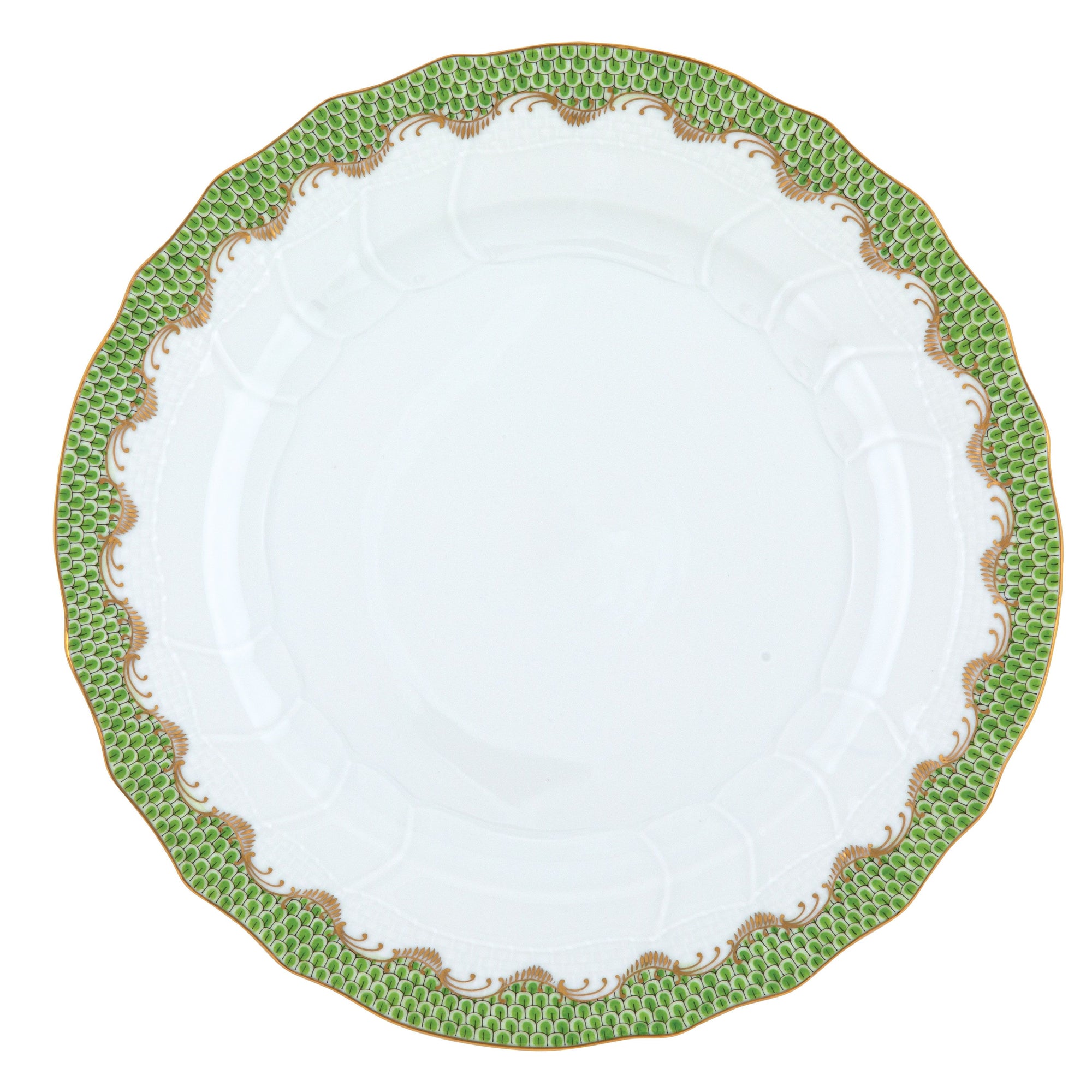 Herend - Fish Scale Evergreen Dinner Plate