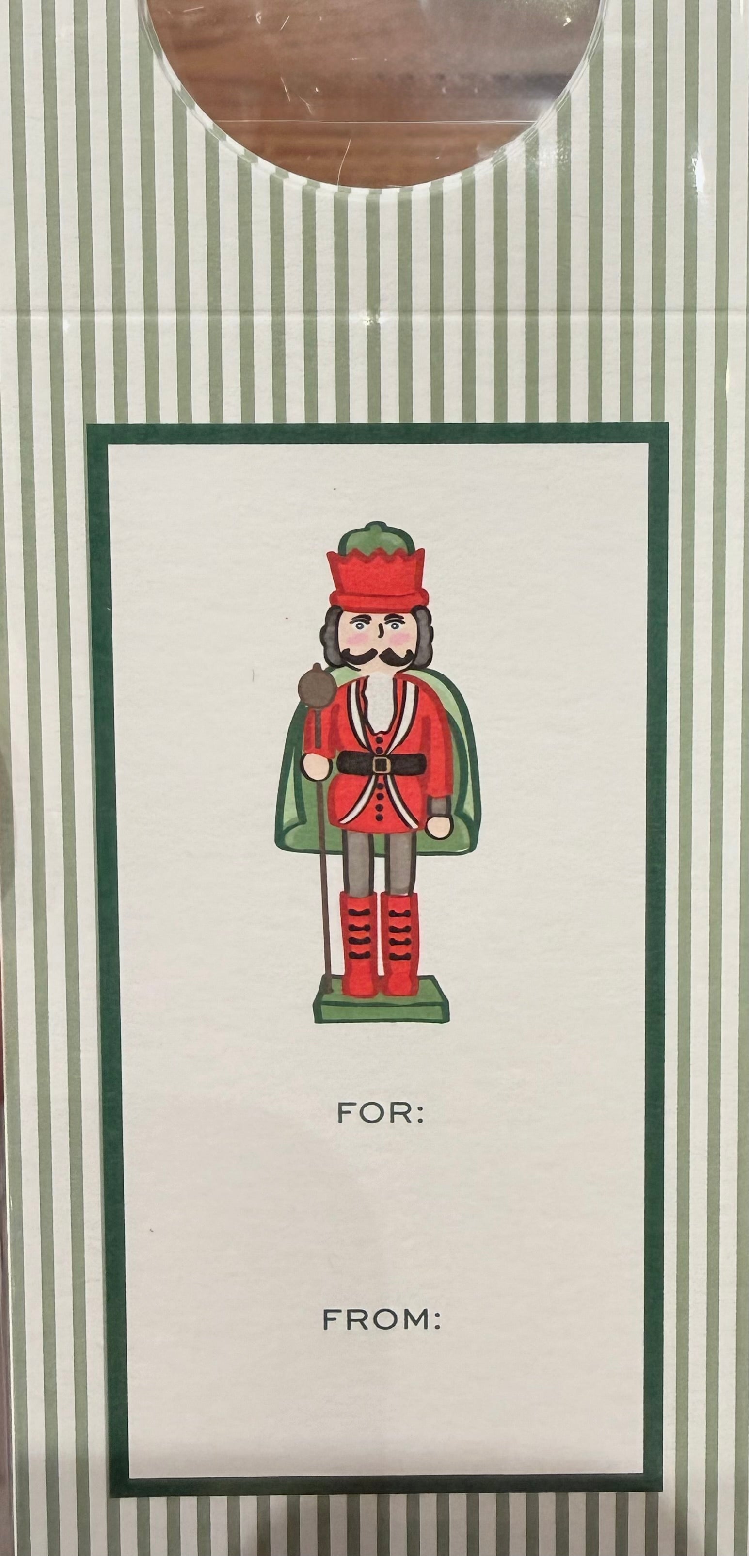 Wine Tags Nutcracker Red Green