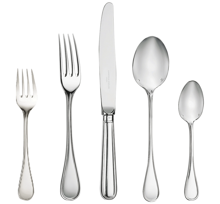 Christofle - Albi Sterling Silver Five Piece Flatware Set