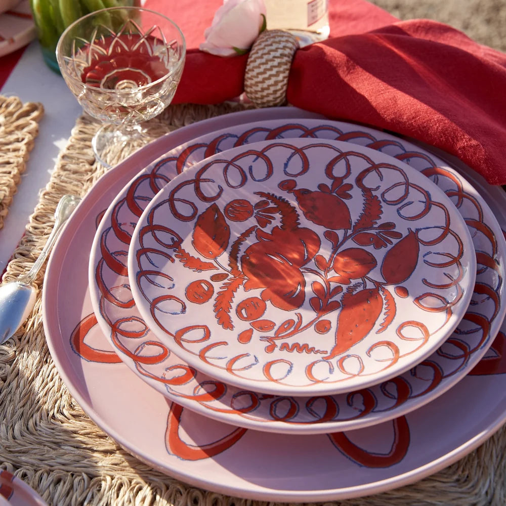 Caravan - Amalfi Dessert Plate - Pink