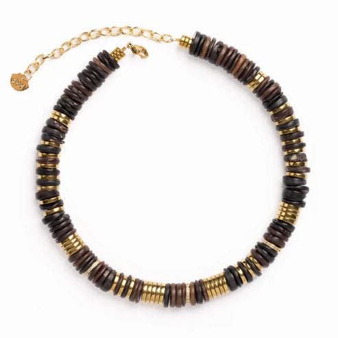 Jaipur Marrones Oro Necklace