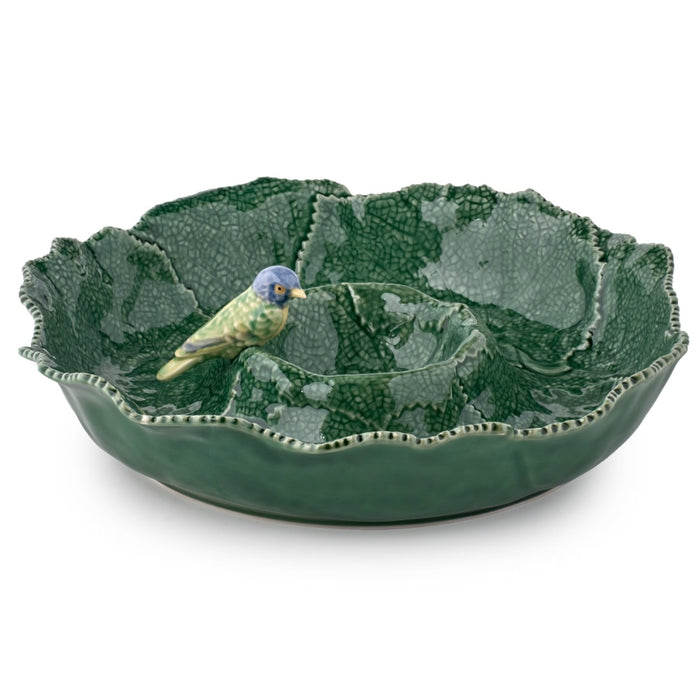 Bordallo Pinheiro - Cineraria Chip & Dip with Blue Bird