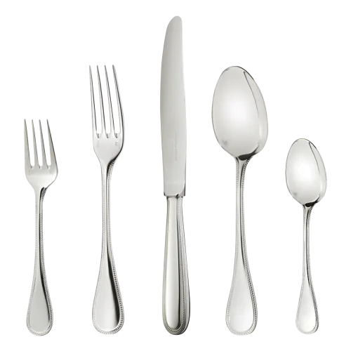 Christofle - Perles Stainless Steel 5-Piece Place Setting