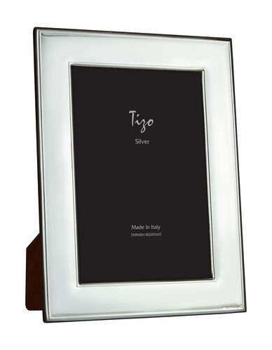 Tizo - Italian Silver Frame Plain/Smooth 5x7in