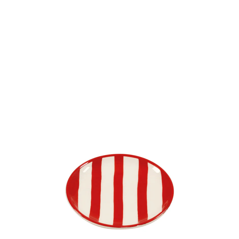 Zafferano - Lido Dessert Plate Red (Set of 4)