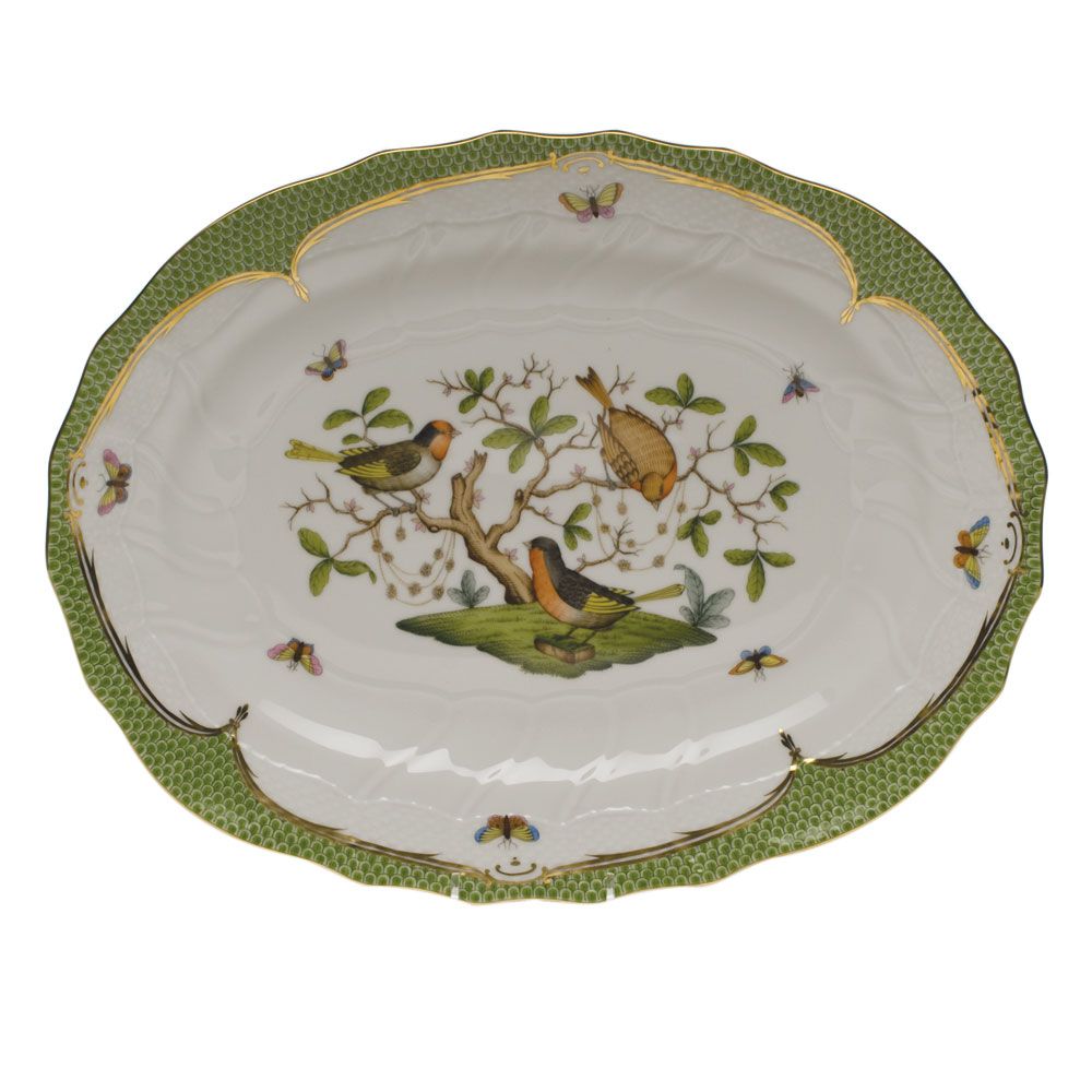 Herend - Rothschild Bird Green Platter