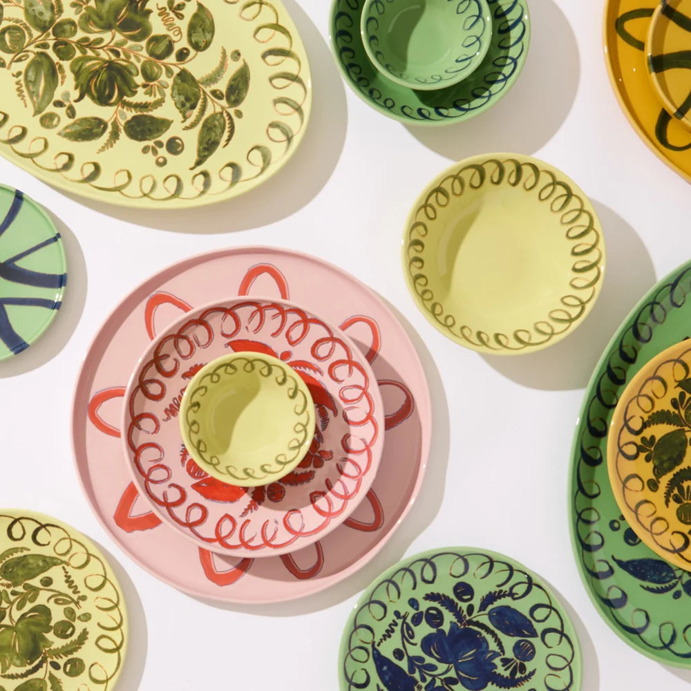 Caravan - Amalfi Dessert Plate - Green