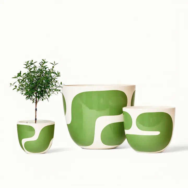 Meadow Color Block Planter Small (Gloss)