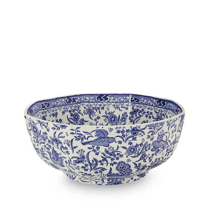 Burleigh - Blue Regal Peacock Hexagon Bowl