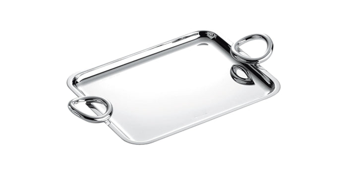 Christofle - Vertigo Rectangular Tray with Handles, Small